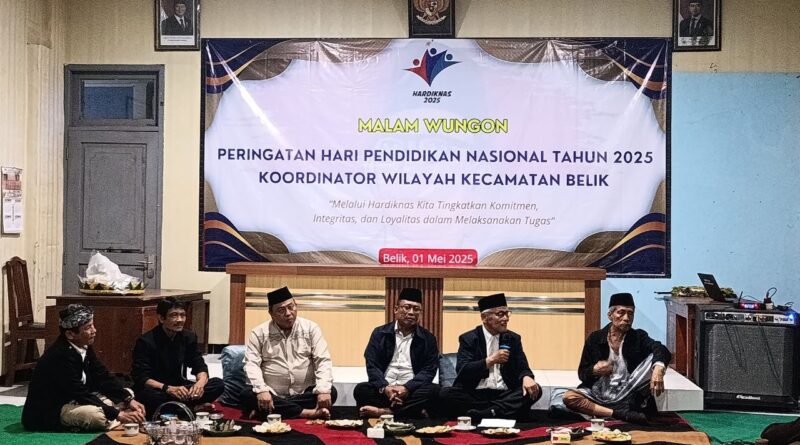 Malam Wungon Peringatan Hari Pendidikan Nasional 2025 di KWK Belik,Bapak Camat Belik hadir