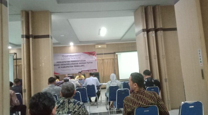 Lintas Sektor percepatan pembentukan Koperasi Desa Merah Putih.