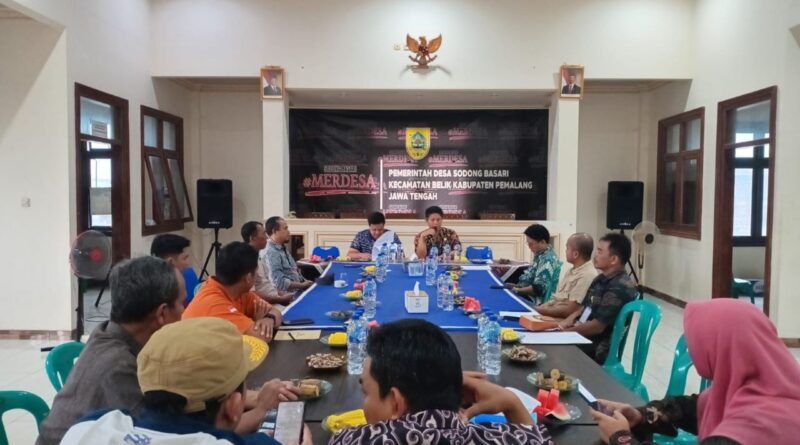 Rakor  Aset Desa Sobas & CV.  Saling Menguntungkan dalam Pemanfaatan Aset Desa.