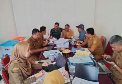 Kasi Tapem Kecamatan Belik Dampingi Inspektorat Monitoring AMJ di Desa Badak dan Desa Bulakan.
