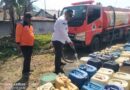 Pendampingan Distribusi Air Bersih BPBD dan PMI Kabupaten Pemalang.