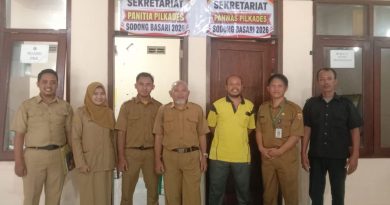 Monev Pilkades dari Dinpermasdes Kabupaten Pemalang saat meninjau kesiapan Desa Sodong Basari.