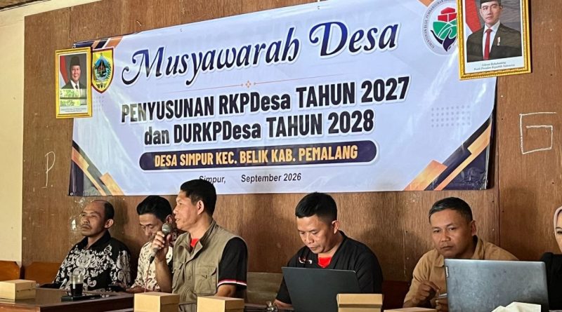 Kecamatan Belik Kawal Musdes RKPDes 2027 di Desa Simpur.
