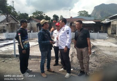 Kecamatan Belik terus memastikan kelancaran dan kualitas proyek pembangunan pasar Belik.