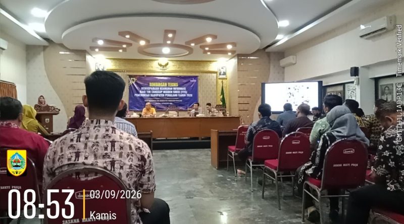 Bimbingan Teknis (Bintek) Kewaspadaan Keamanan Informasi  di Sasana Bhakti Praja Kab.Pemalang.