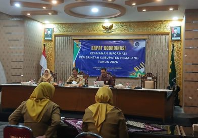 Kecamatan Belik Hadiri Rakor Keamanan Informasi Pemkab Pemalang di Sasana Bhakti Praja.