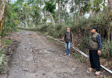 Cek Lokasi Rencana Rabat Beton di Desa Beluk Kec. Belik.