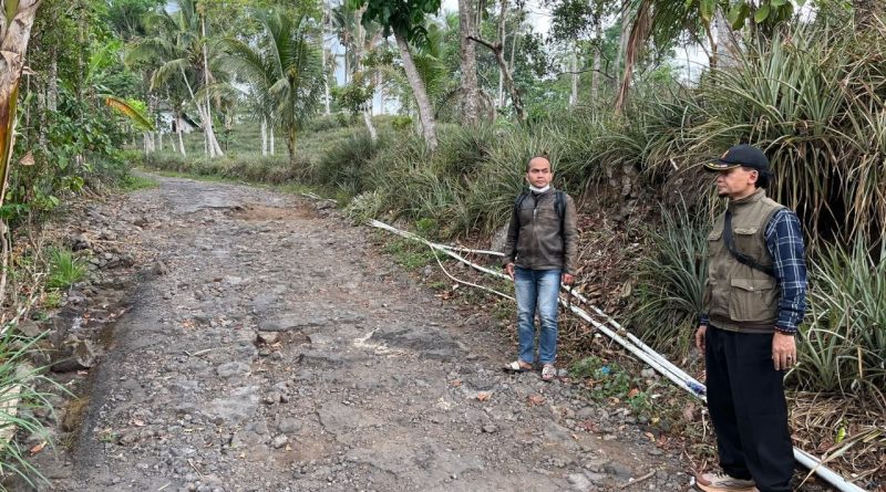 Cek Lokasi Rencana Rabat Beton di Desa Beluk Kec. Belik.