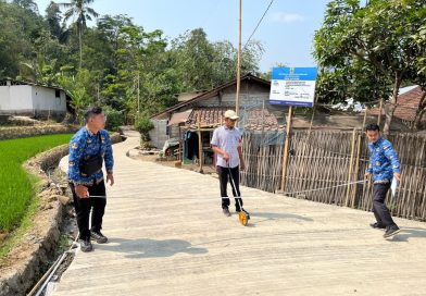 Monev Kegiatan Fisik Banprov di Dusun Kalikeji Desa Bulakan.